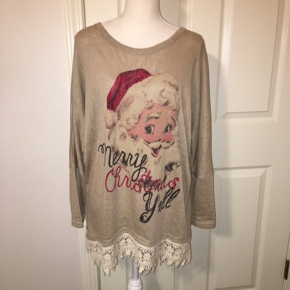 Southern Grace Santa/Christmas Top - Picture 1 of 9